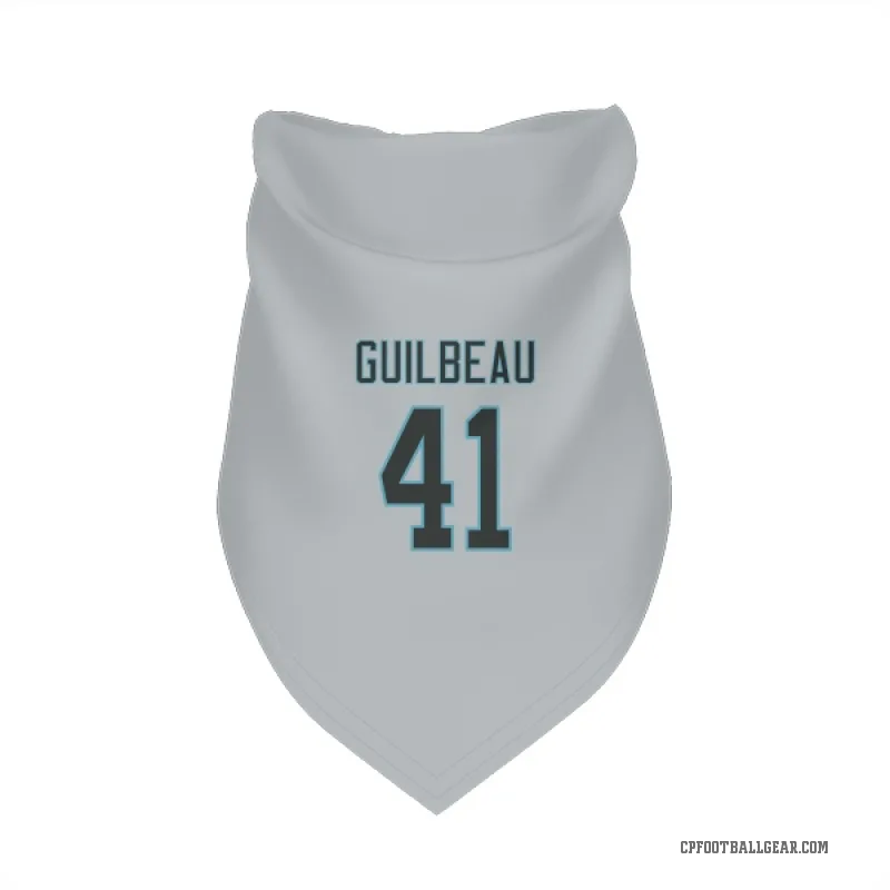 Jaylon Guilbeau  White Carolina Panthers  Cat & Dog Pet Bandana