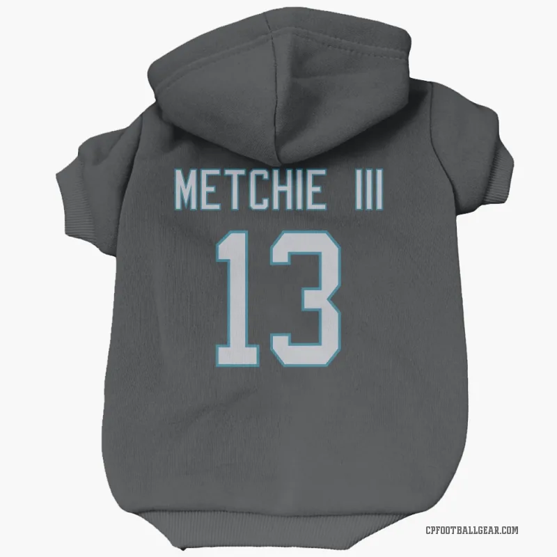 John Metchie III  Black Carolina Panthers  Cat & Dog Pet Hoodie