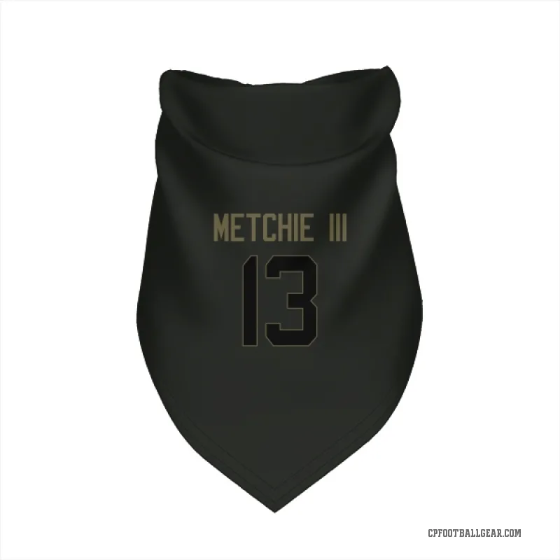 John Metchie III  Black Carolina Panthers  Service Cat & Dog Pet Bandana