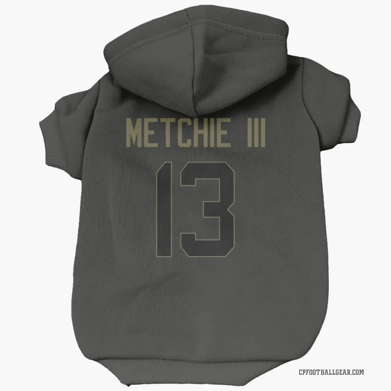 John Metchie III  Black Carolina Panthers  Service Cat & Dog Pet Hoodie