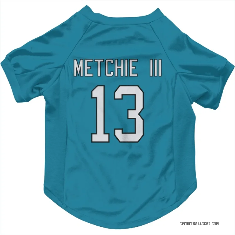 John Metchie III  Blue Carolina Panthers  Cat & Dog Pet Jersey