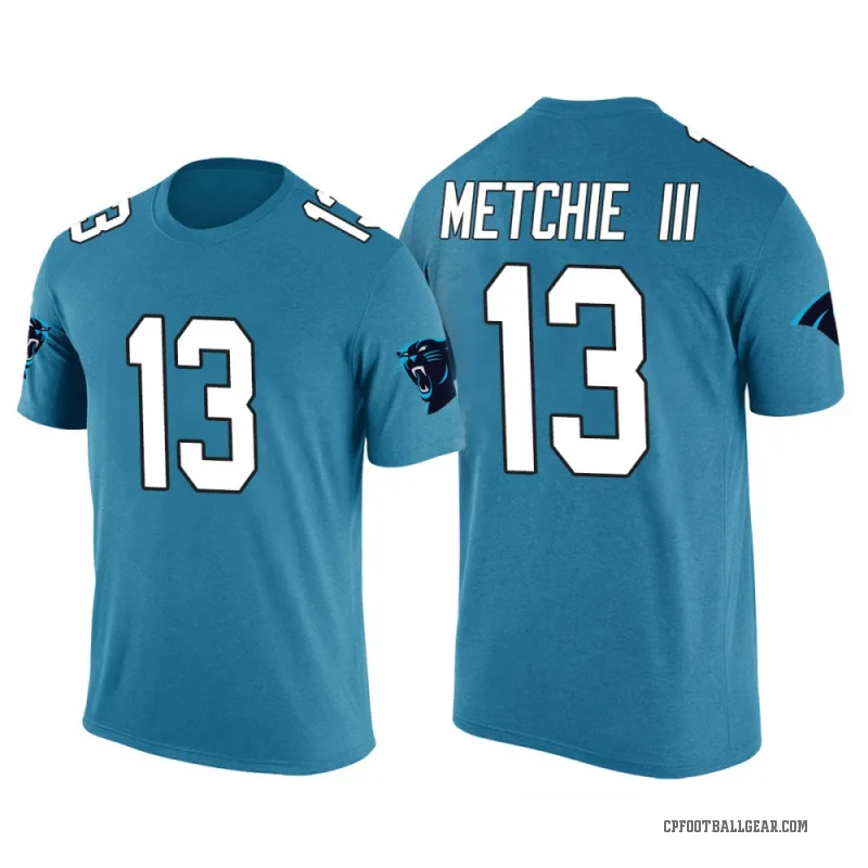 John Metchie III Men's Blue Carolina Panthers Color Rush T-Shirt