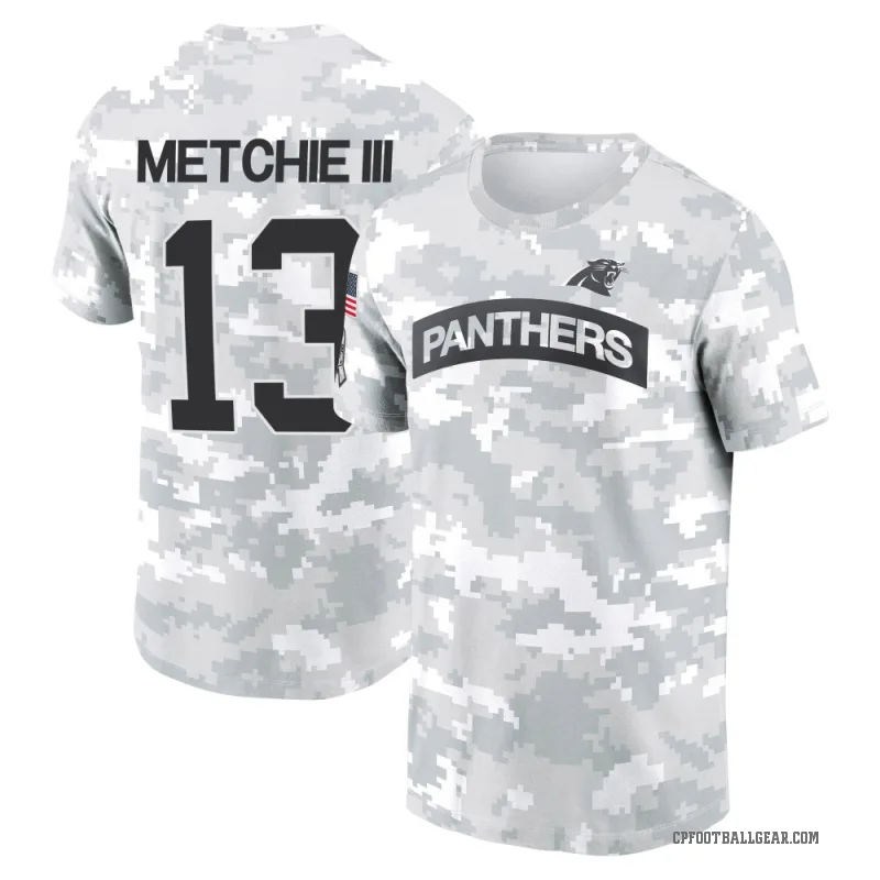 John Metchie III Men's Camo Carolina Panthers Arctic 2024 Salute to Service Performance T-Shirt