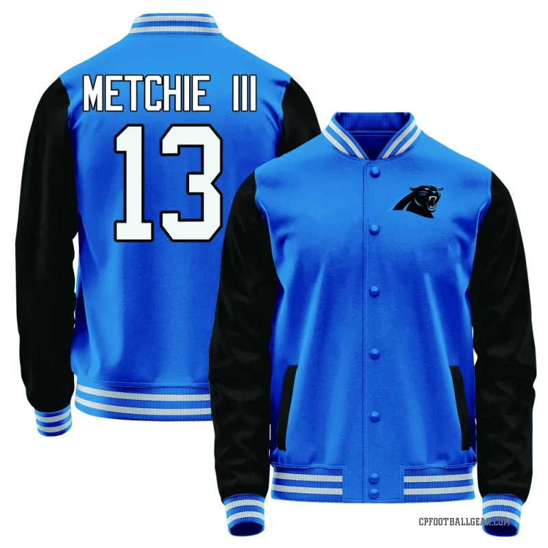 John Metchie III Youth Blue Carolina Panthers /Black Full-Snap Jacket