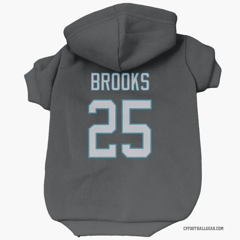 Jonathon Brooks  Black Carolina Panthers  Cat & Dog Pet Hoodie