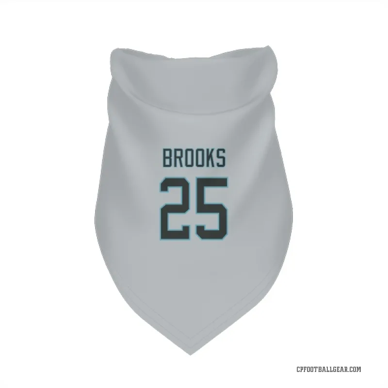 Jonathon Brooks  Carolina Panthers   Silver Cat & Dog Pet Bandana