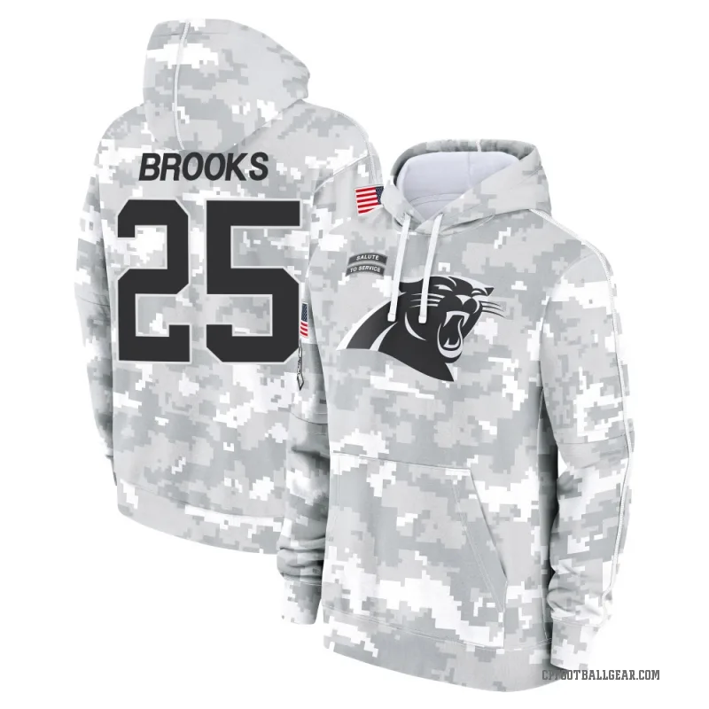 Jonathon Brooks Men's Camo Carolina Panthers Arctic 2024 Salute to Service Club Fleece Pullover Hoodie