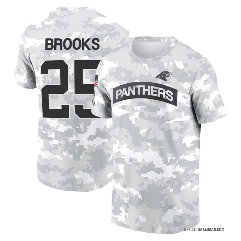 Jonathon Brooks Youth Camo Carolina Panthers Arctic 2024 Salute to Service Performance T-Shirt