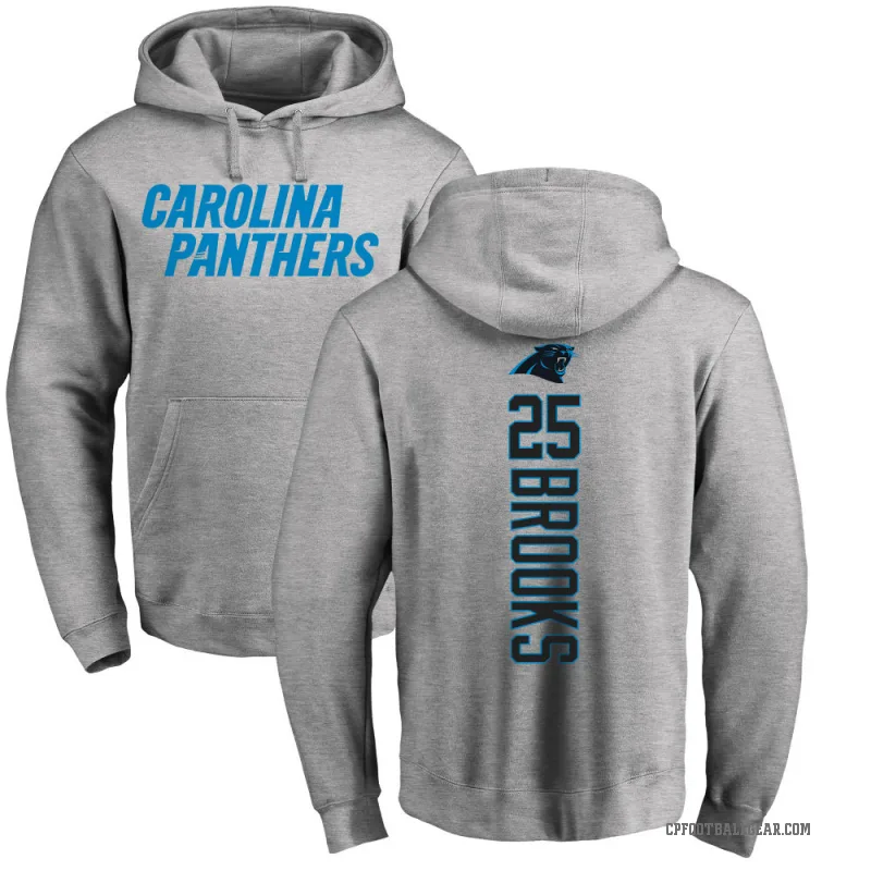Jonathon Brooks Youth Carolina Panthers Pro Line Ash Backer Pullover Hoodie