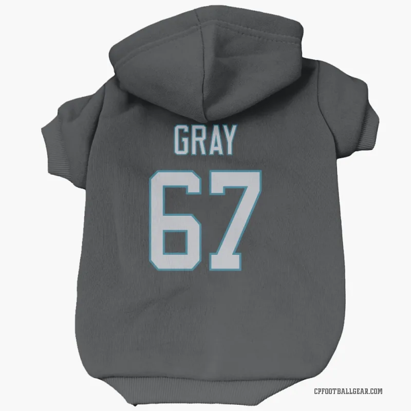 Joshua Gray  Black Carolina Panthers  Cat & Dog Pet Hoodie