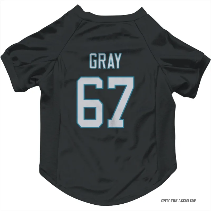 Joshua Gray  Black Carolina Panthers  Cat & Dog Pet Jersey