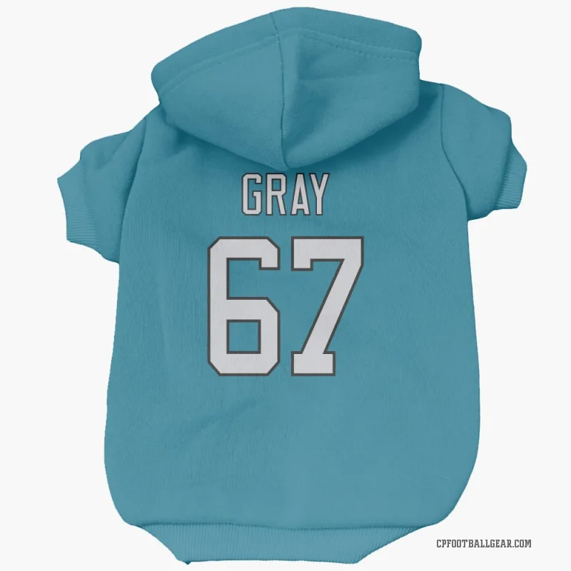 Joshua Gray  Blue Carolina Panthers  Cat & Dog Pet Hoodie