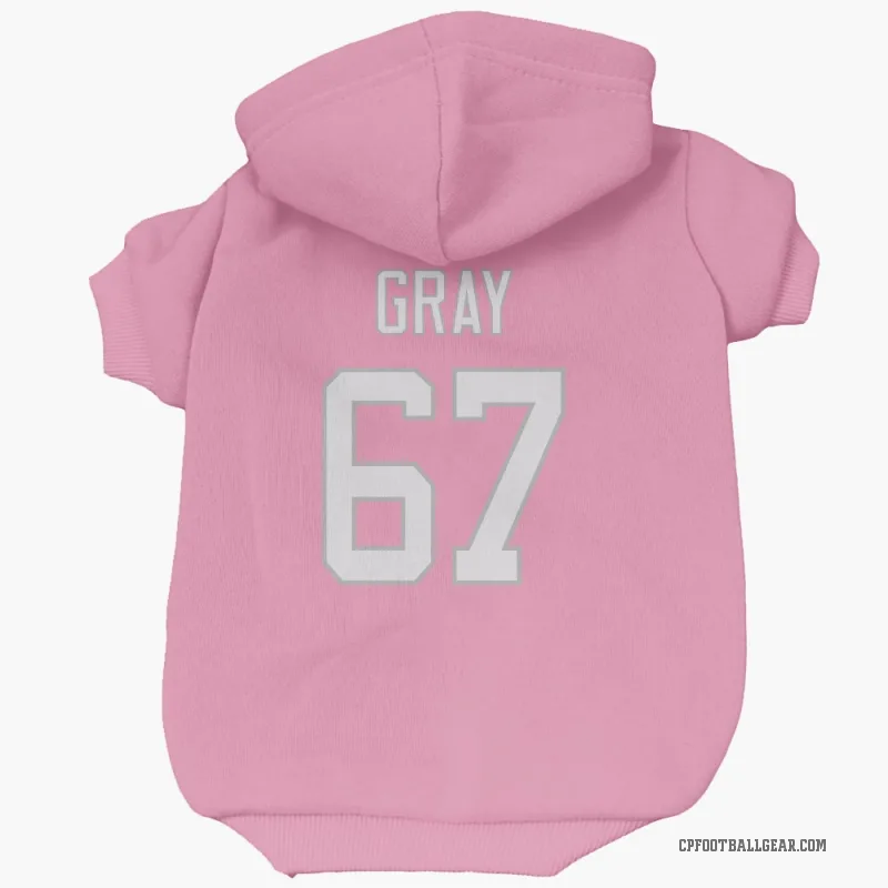 Joshua Gray  Pink Carolina Panthers  Cat & Dog Pet Hoodie