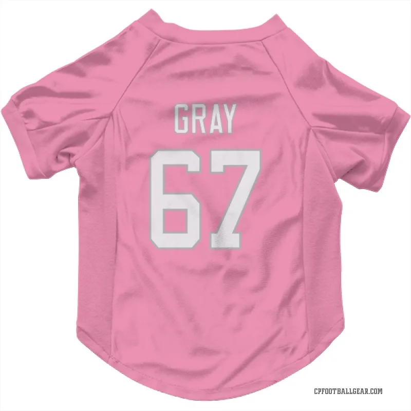 Joshua Gray  Pink Carolina Panthers  Cat & Dog Pet Jersey