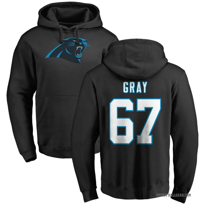 Joshua Gray Youth Black Carolina Panthers Pro Line Logo Pullover Hoodie