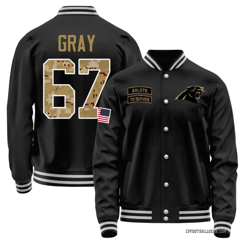 Joshua Gray Youth Black Carolina Panthers Salute to Service Sideline Performance Jacket