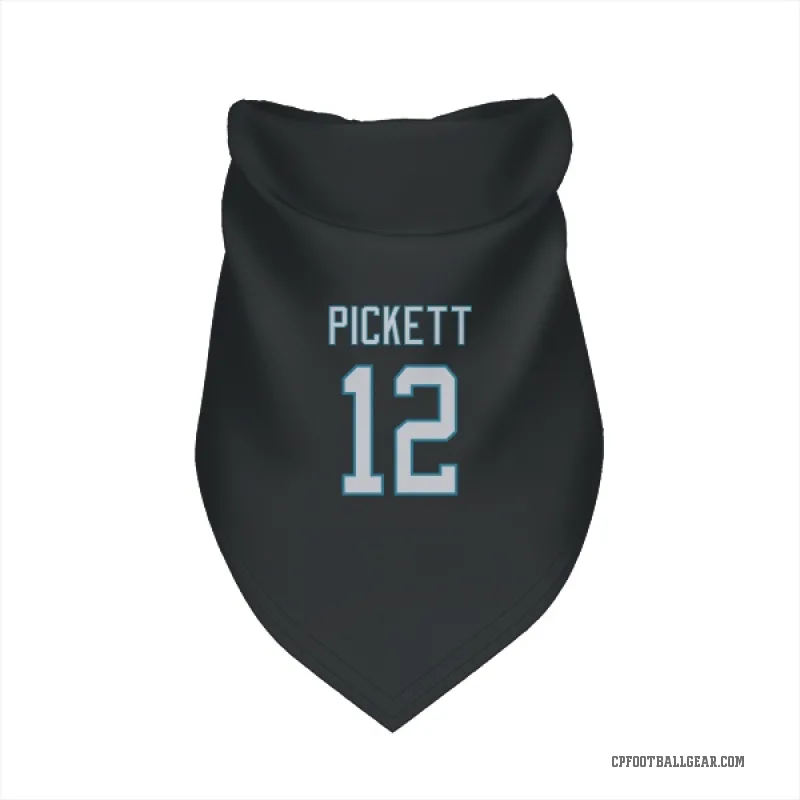 Kenny Pickett  Black Carolina Panthers  Cat & Dog Pet Bandana