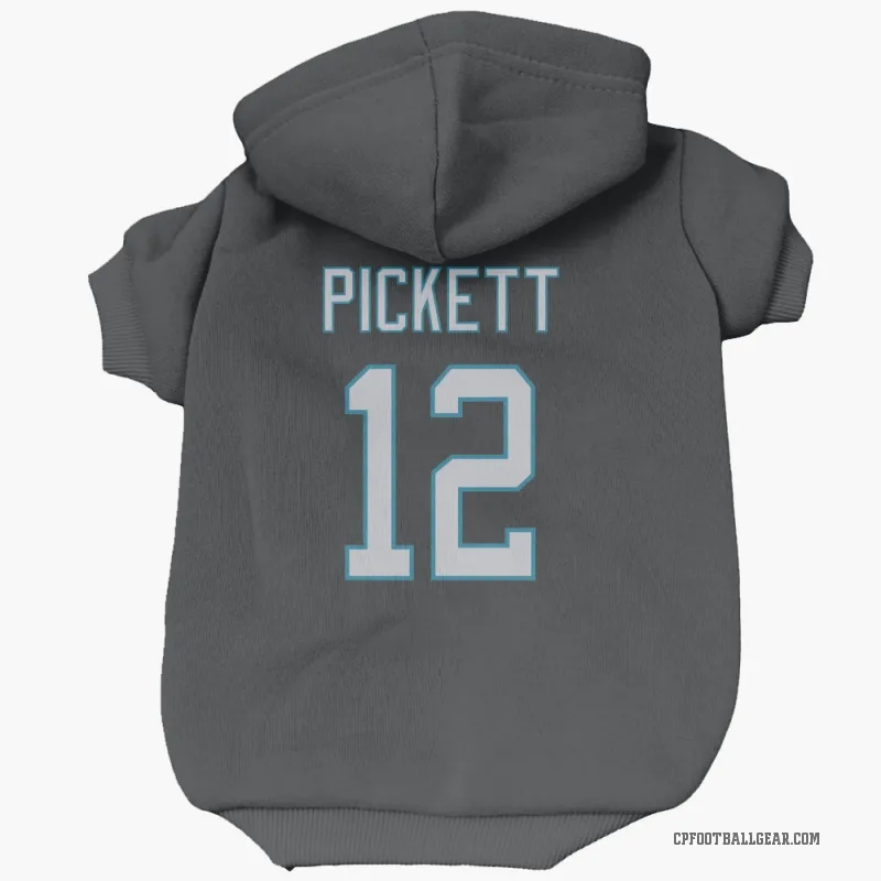 Kenny Pickett  Black Carolina Panthers  Cat & Dog Pet Hoodie