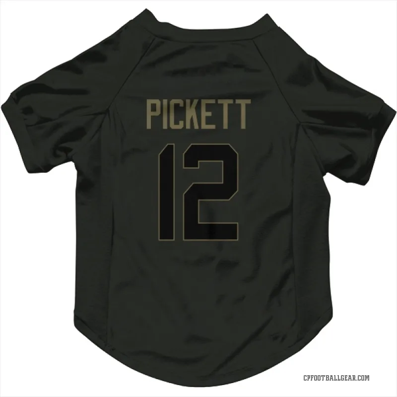 Kenny Pickett  Black Carolina Panthers  Service Cat & Dog Pet Jersey