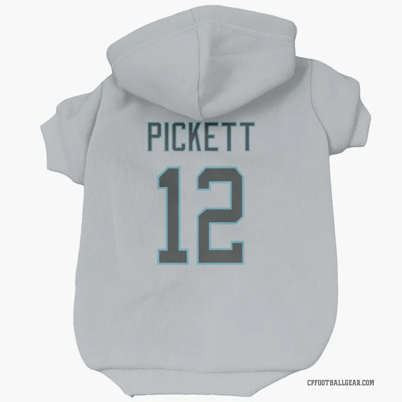 Kenny Pickett  Carolina Panthers   Silver Cat & Dog Pet Hoodie
