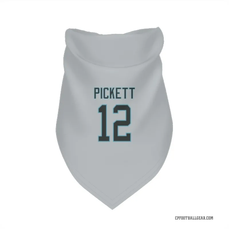 Kenny Pickett  White Carolina Panthers  Cat & Dog Pet Bandana