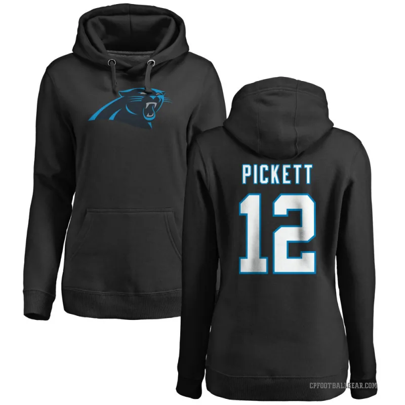 Kenny Pickett Women's Black Carolina Panthers Pro Line Logo Pullover Hoodie
