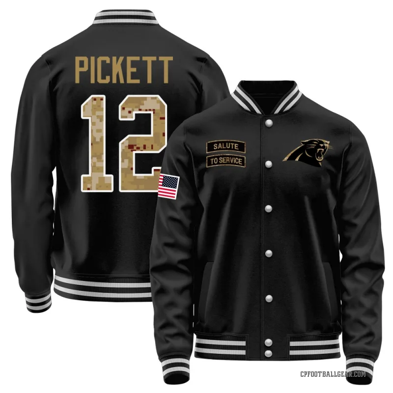 Kenny Pickett Youth Black Carolina Panthers Salute to Service Sideline Performance Jacket