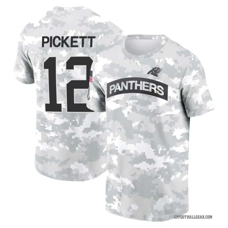 Kenny Pickett Youth Camo Carolina Panthers Arctic 2024 Salute to Service Performance T-Shirt