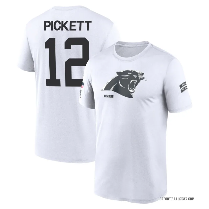 Kenny Pickett Youth White Carolina Panthers 2024 Salute to Service Performance T-Shirt