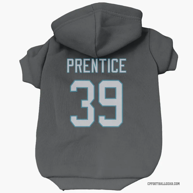 Kobe Prentice  Black Carolina Panthers  Cat & Dog Pet Hoodie