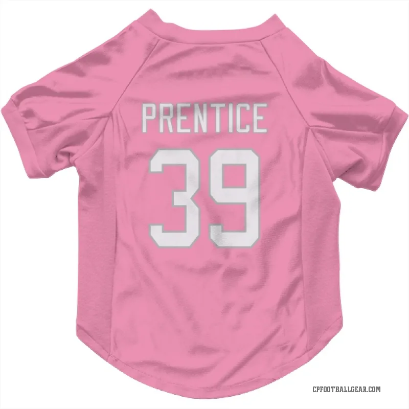 Kobe Prentice  Pink Carolina Panthers  Cat & Dog Pet Jersey