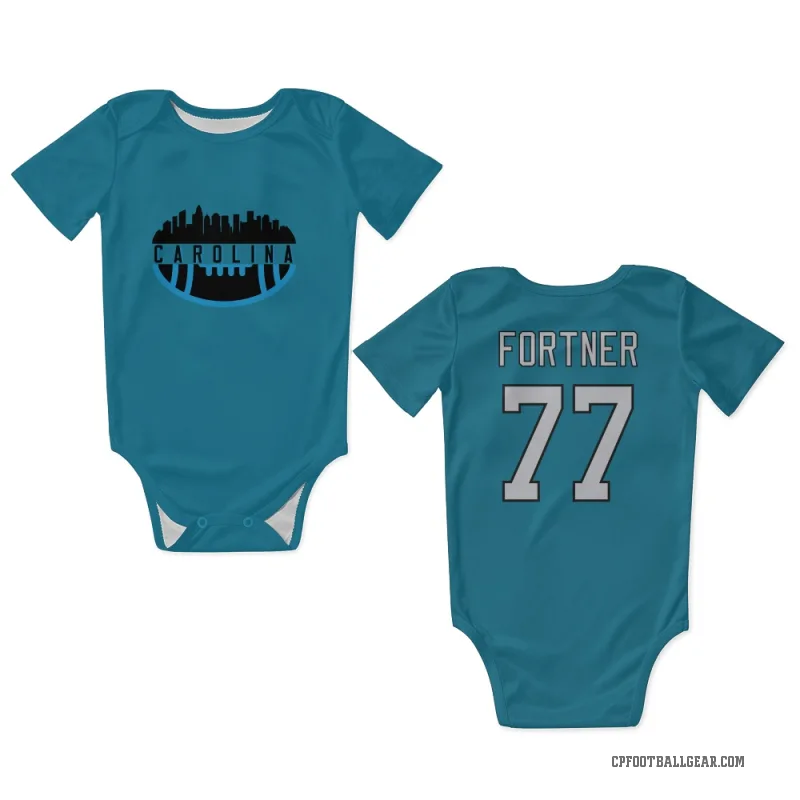 Luke Fortner  Blue Carolina Panthers  Newborn & Infant Bodysuit