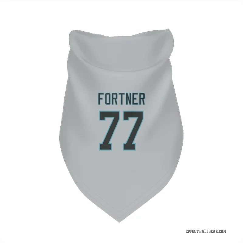 Luke Fortner  Carolina Panthers   Silver Cat & Dog Pet Bandana