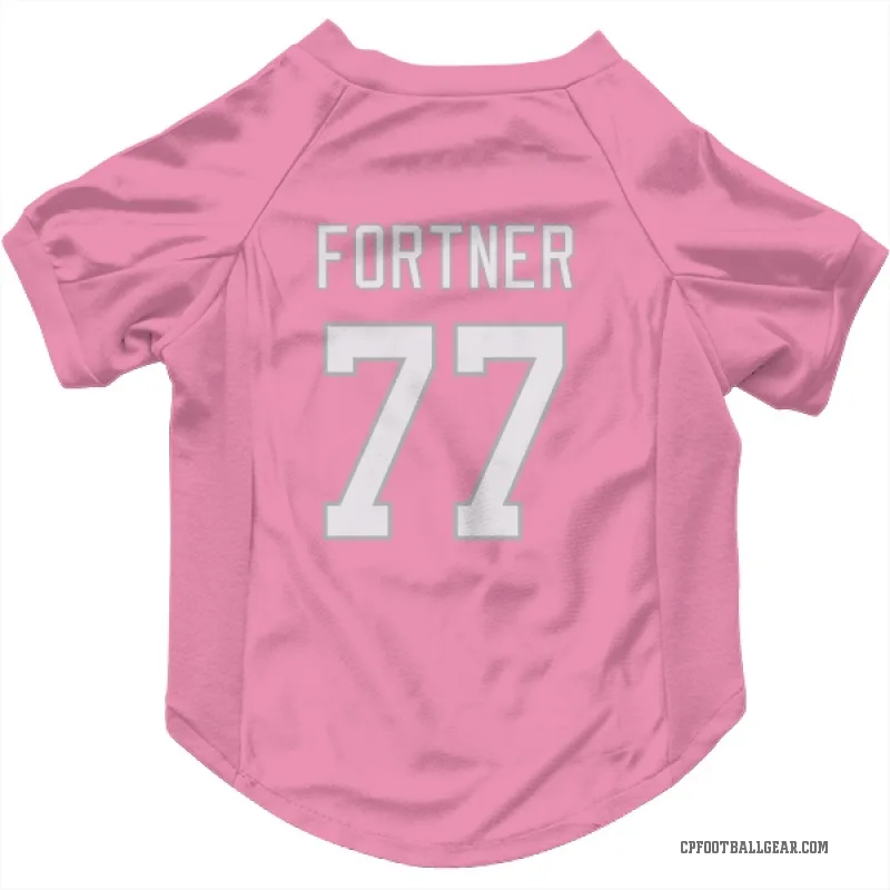 Luke Fortner  Pink Carolina Panthers  Cat & Dog Pet Jersey