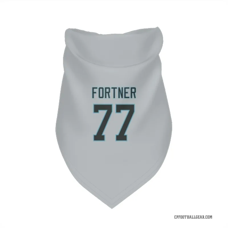 Luke Fortner  White Carolina Panthers  Cat & Dog Pet Bandana