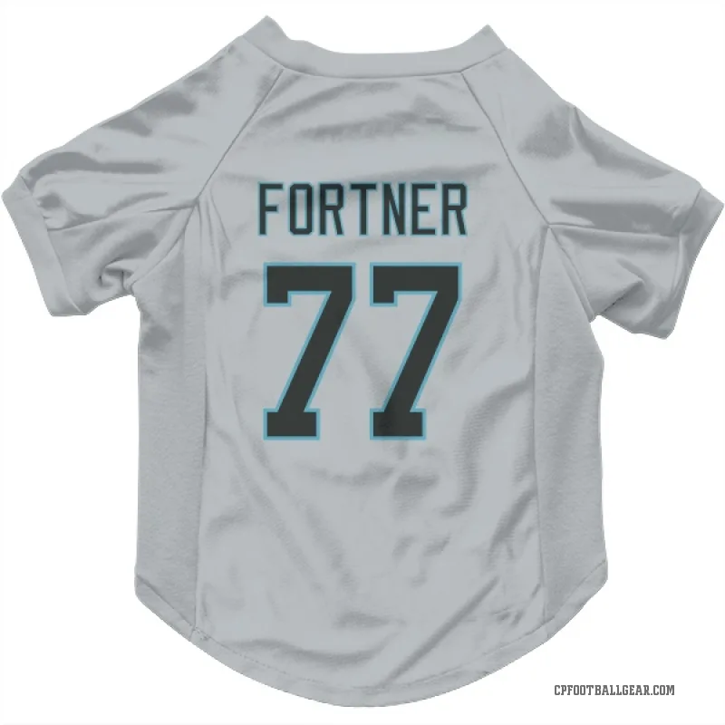 Luke Fortner  White Carolina Panthers  Cat & Dog Pet Jersey