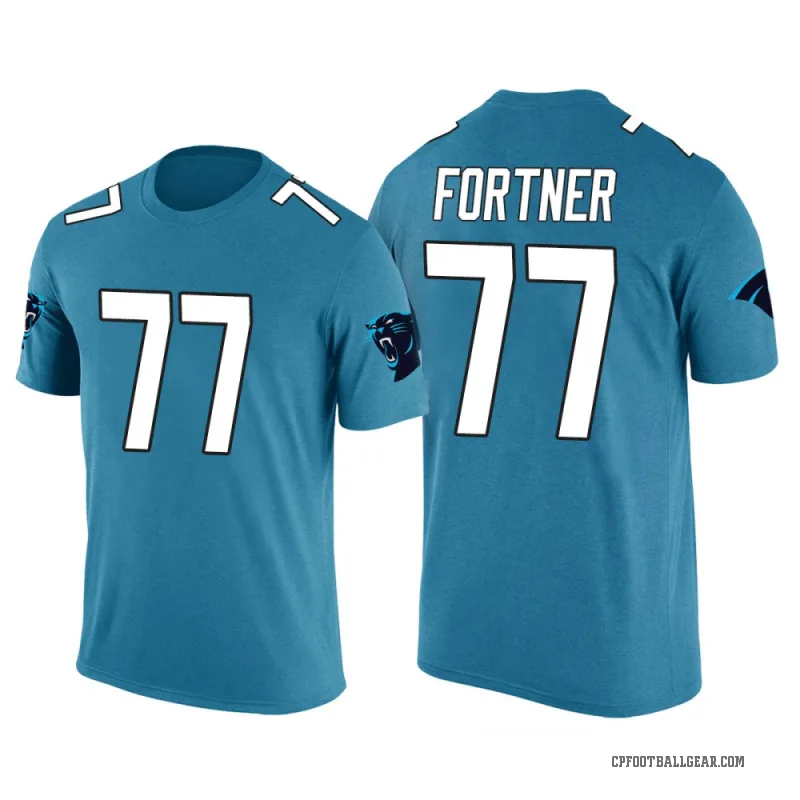 Luke Fortner Youth Blue Carolina Panthers Color Rush T-Shirt