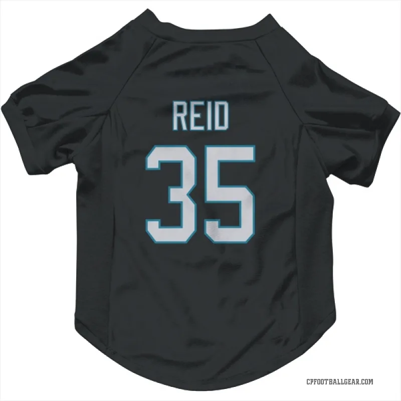 Michael Reid  Black Carolina Panthers  Cat & Dog Pet Jersey