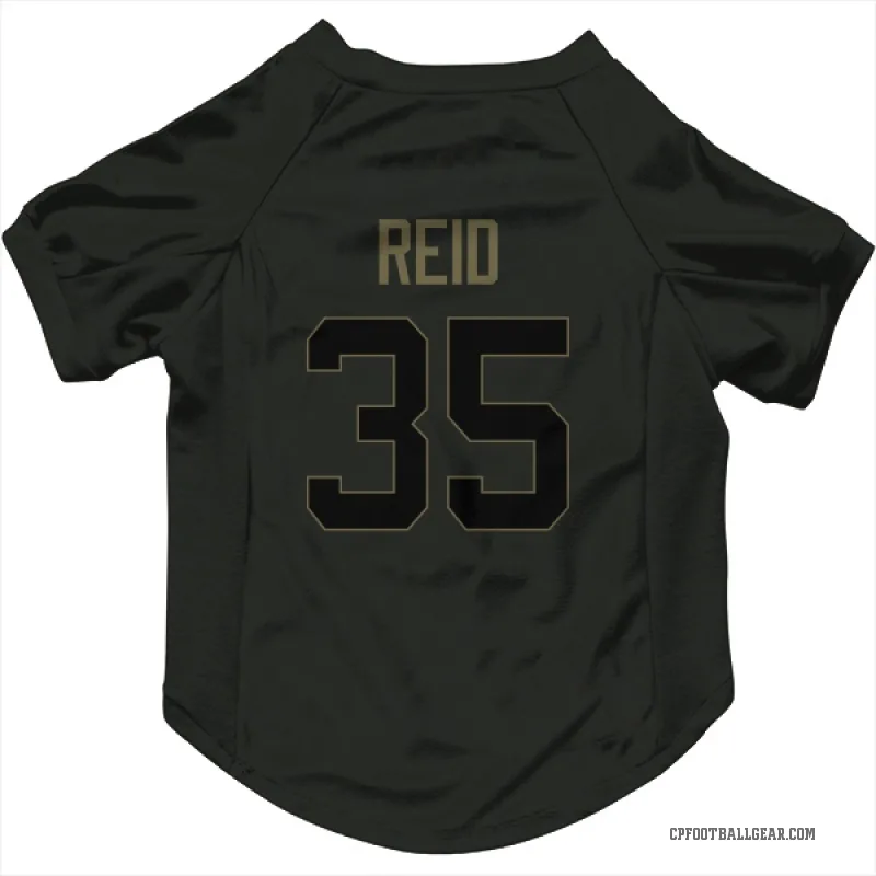 Michael Reid  Black Carolina Panthers  Service Cat & Dog Pet Jersey