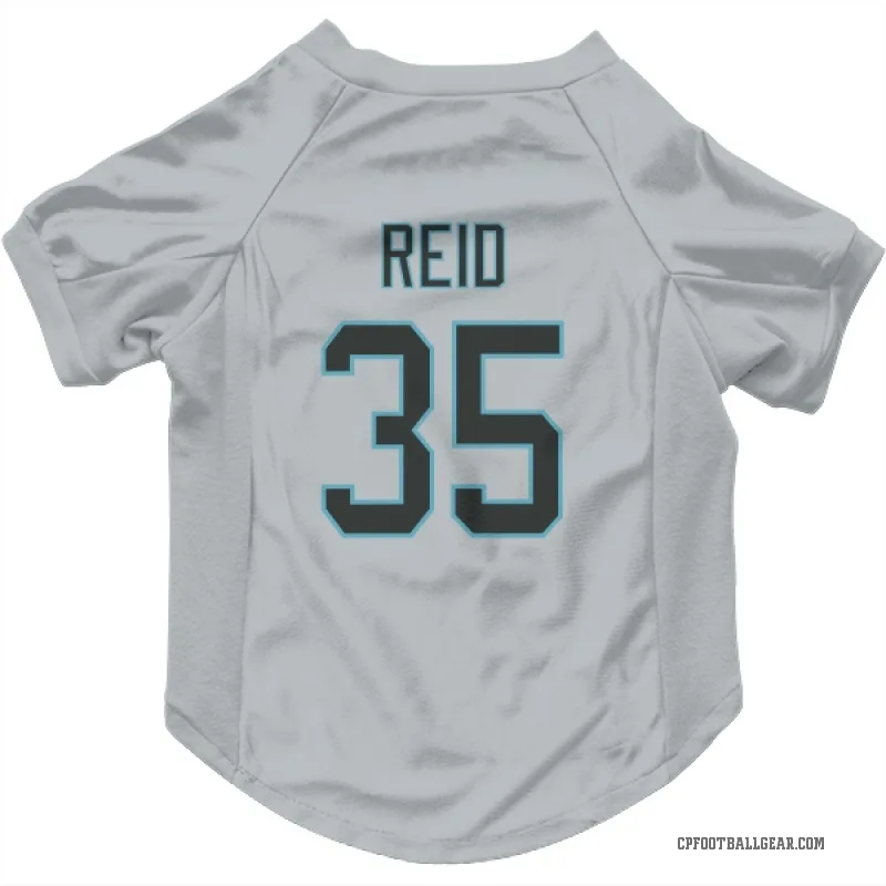 Michael Reid  Carolina Panthers   Silver Cat & Dog Pet Jersey