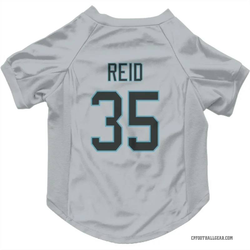 Michael Reid  White Carolina Panthers  Cat & Dog Pet Jersey