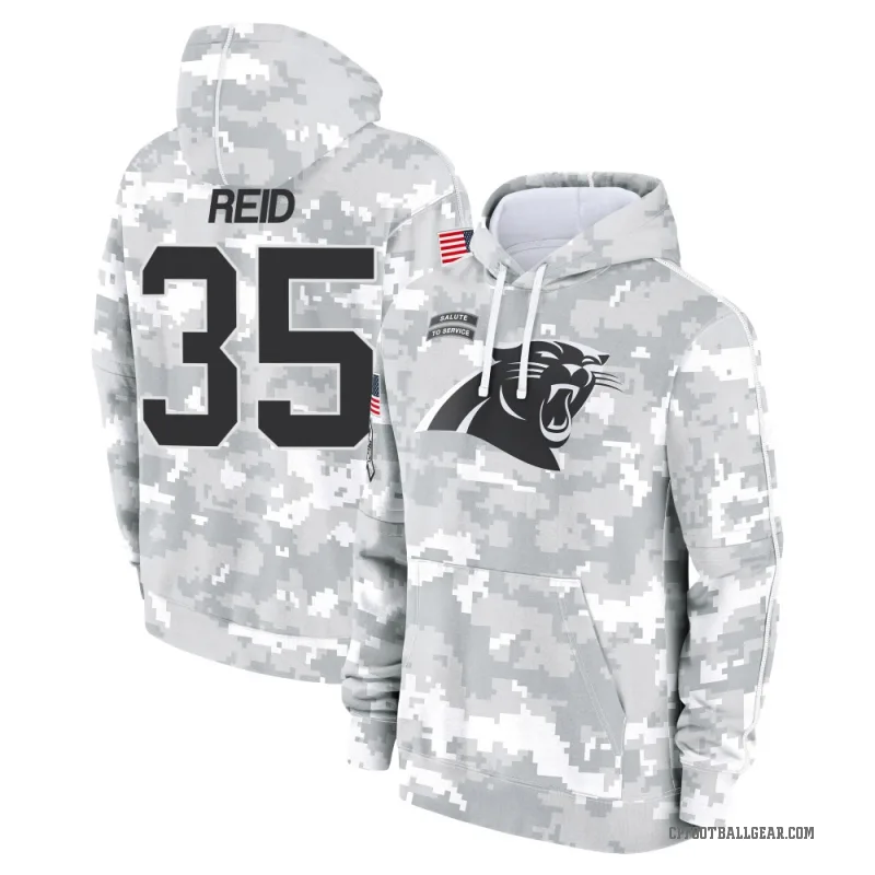 Michael Reid Youth Camo Carolina Panthers Arctic 2024 Salute to Service Club Fleece Pullover Hoodie