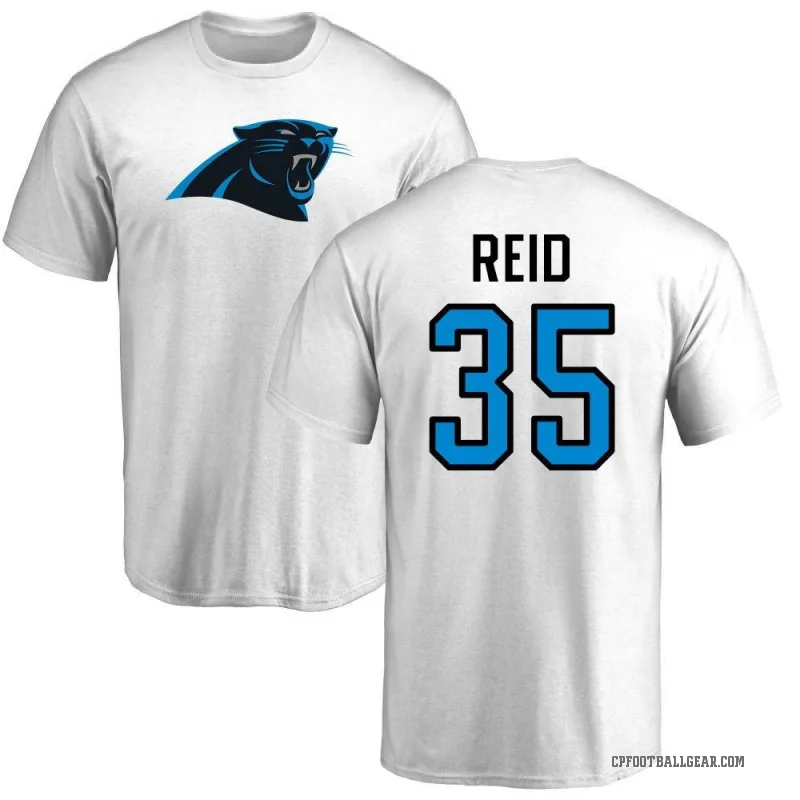 Michael Reid Youth White Carolina Panthers Logo T-Shirt -