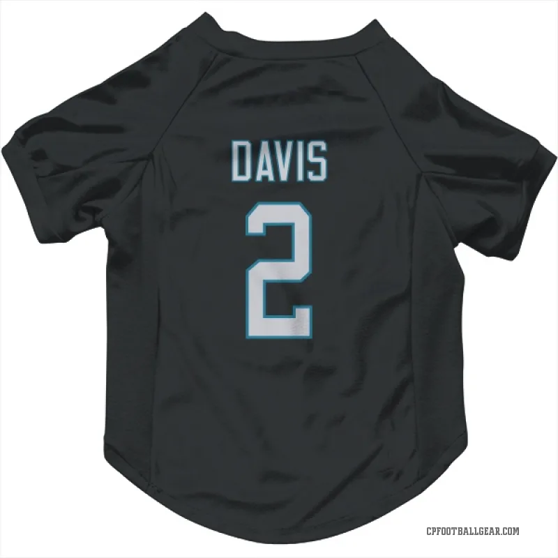 Miles Davis  Black Carolina Panthers  Cat & Dog Pet Jersey