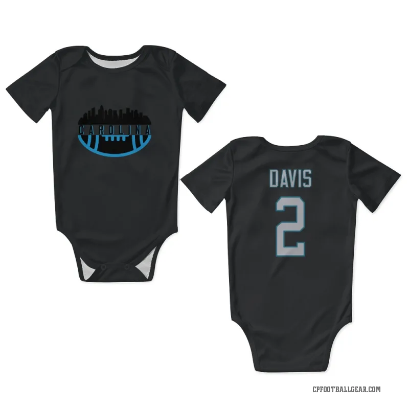 Miles Davis  Black Carolina Panthers  Newborn & Infant Bodysuit