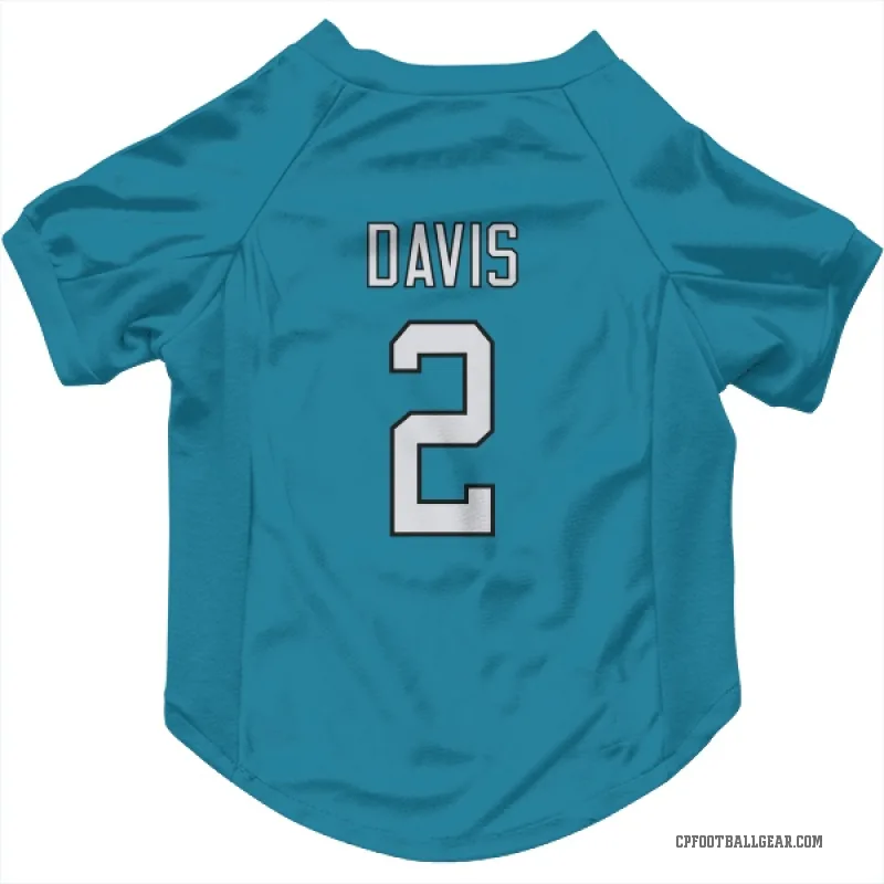 Miles Davis  Blue Carolina Panthers  Cat & Dog Pet Jersey