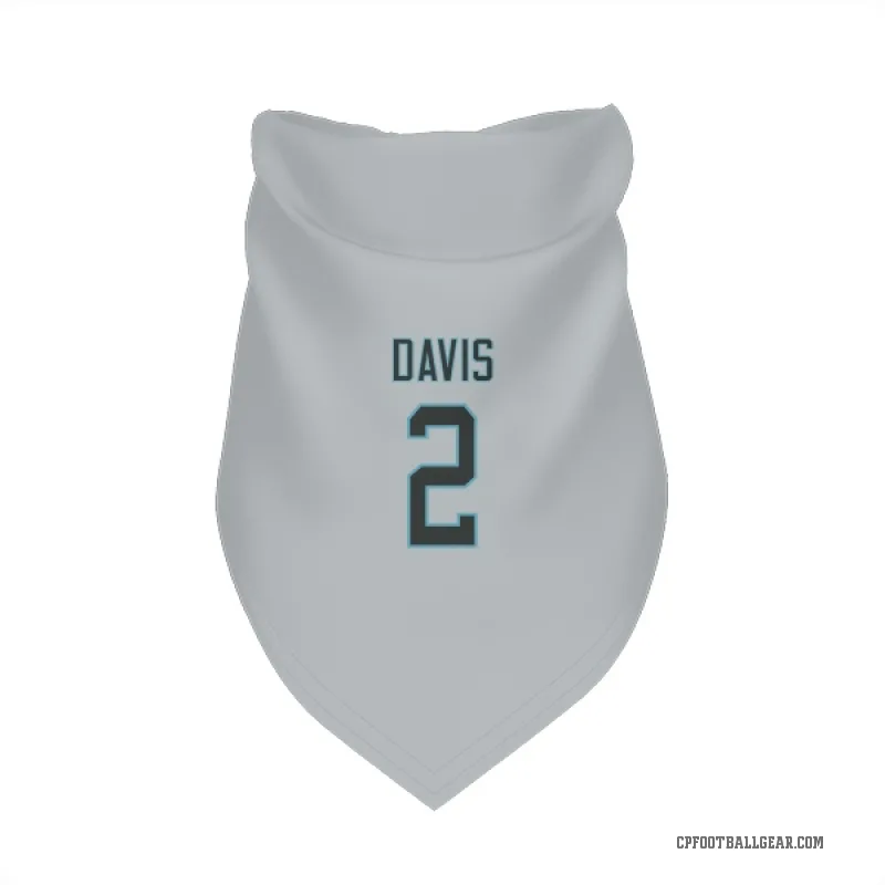 Miles Davis  Carolina Panthers   Silver Cat & Dog Pet Bandana