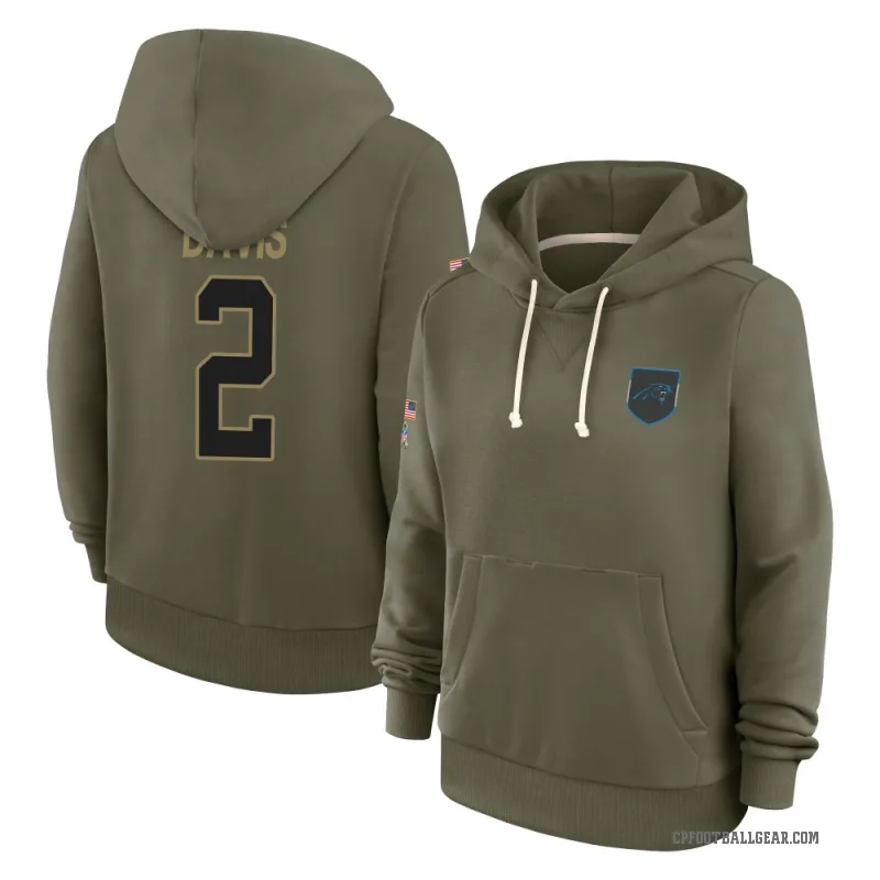 Miles Davis Women's Olive Carolina Panthers 2025 Salute to Service Hoodie