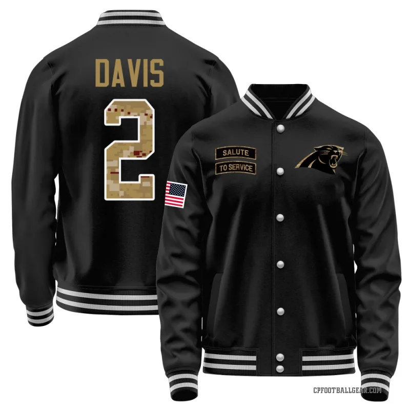 Miles Davis Youth Black Carolina Panthers Salute to Service Sideline Performance Jacket