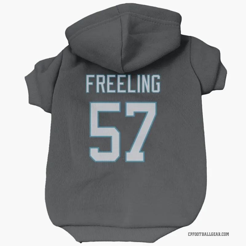 Monroe Freeling  Black Carolina Panthers  Cat & Dog Pet Hoodie